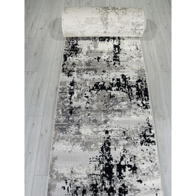 Ковер F282 - DARK GRAY - Дорожка - коллекция PALERMO