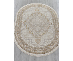 Ковер 27226A - BEIGE / BEIGE - Овал - коллекция MOSSO
