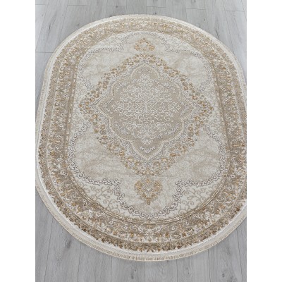 Ковер 27226A - BEIGE / BEIGE - Овал - коллекция MOSSO
