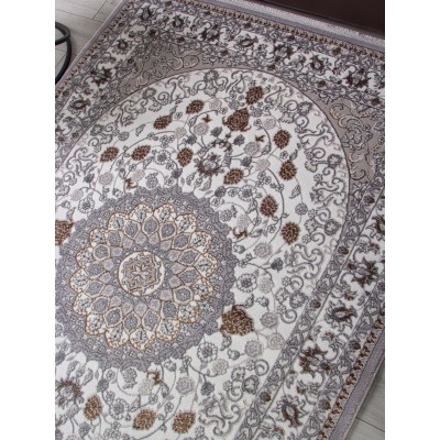 Ковер F611 - GRAY-GREEN - Прямоугольник - коллекция HALIF