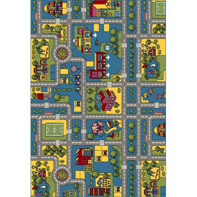 Ковер C024 - BLUE-GRAY - Прямоугольник - коллекция ORION