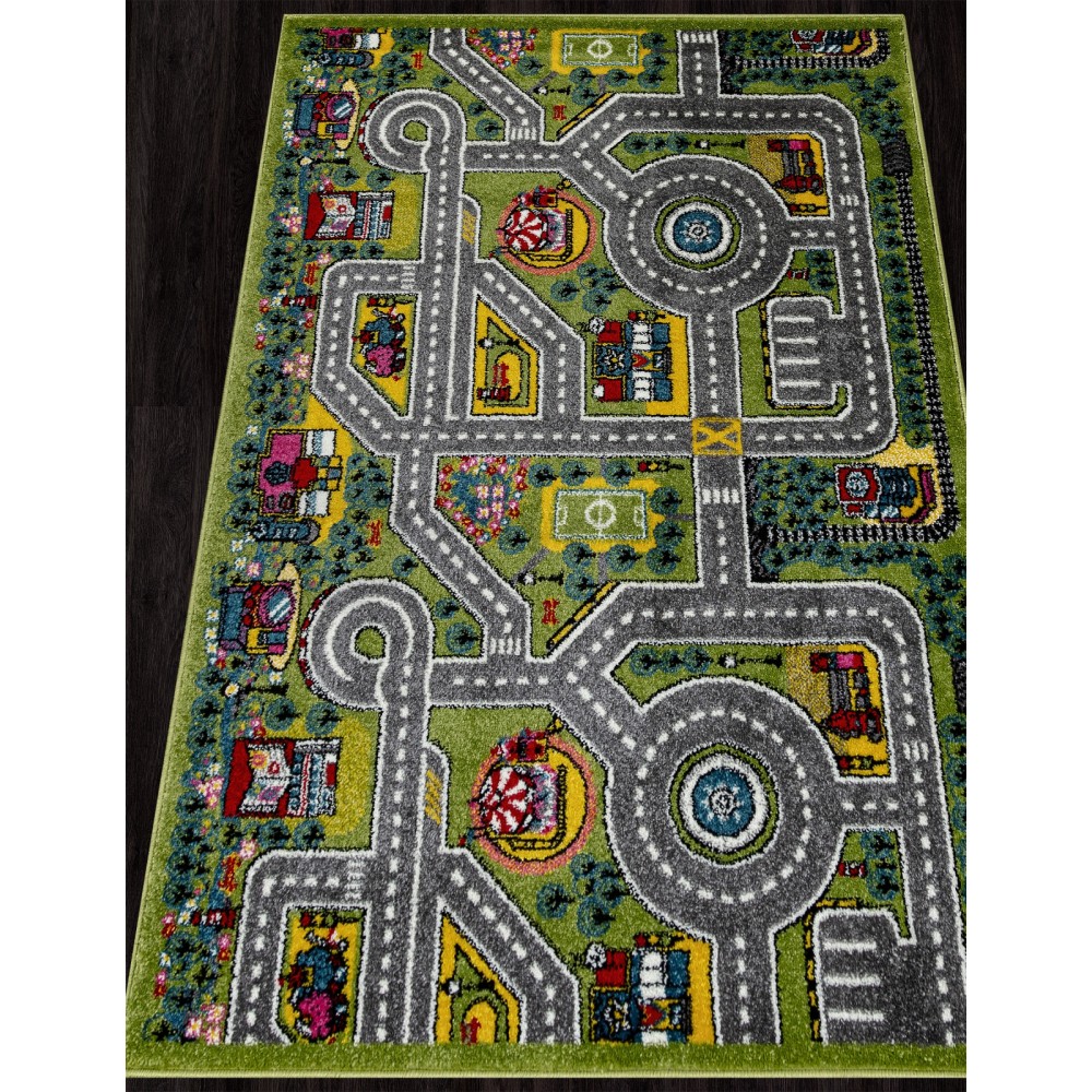 Ковер LM11 - GREEN - Прямоугольник - коллекция ART KIDS Ковер LM11 - GREEN - Прямоугольник - коллекция ART KIDS