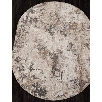 Ковер M033A - CREAM / WHITE - Овал - коллекция SIESTA