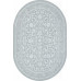 Ковер E365AP - GREY / WHITE - Овал - коллекция SIROCCO