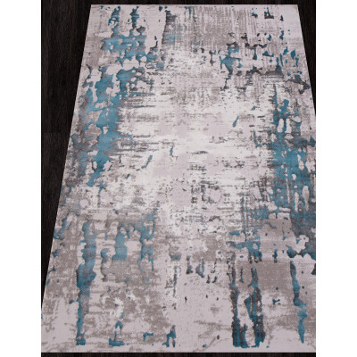 Ковер 0101TA - GREY / L.BLUE - Прямоугольник - коллекция TEMPO