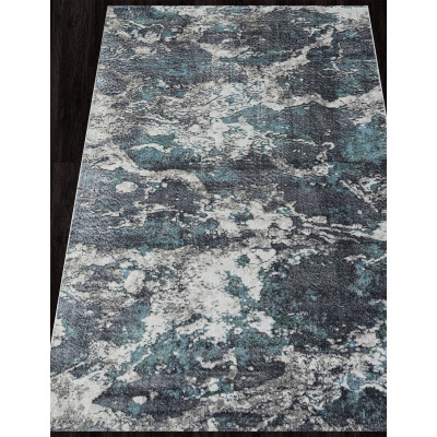 Ковер 02463H - BLUE / GREY - Прямоугольник - коллекция SAFARI