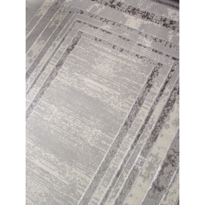Ковер 1634G - GREY / GREY - Прямоугольник - коллекция LORA