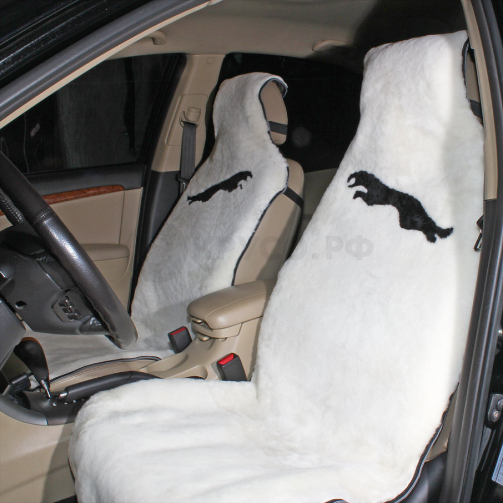 Накидка на сиденье автомобиля меховая А529