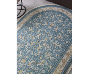 Ковер M101B - BLUE SHIRINK / BLUE SHIRINK - Овал - коллекция ZARINA