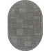 Ковер S148 - DARK GRAY - Овал - коллекция KAIR