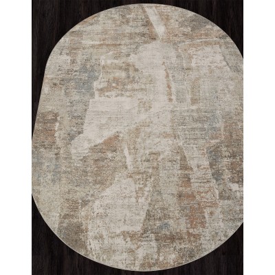 Ковер F428AB - BEIGE / PUDRA - Овал - коллекция AFINA