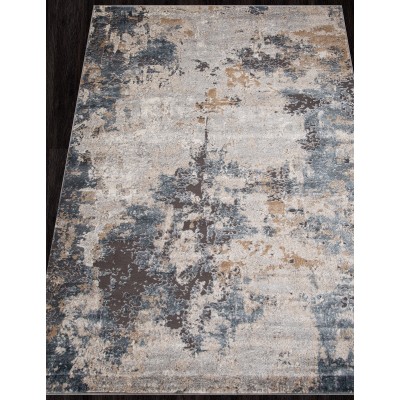 Ковер D742 - BEIGE-BLUE - Прямоугольник - коллекция SERENITY