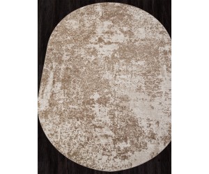 Ковер M028A - CREAM / BEIGE - Овал - коллекция SIESTA