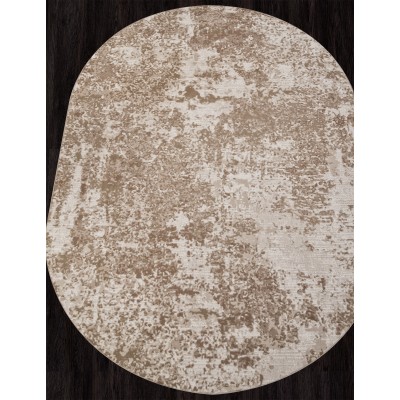 Ковер M028A - CREAM / BEIGE - Овал - коллекция SIESTA