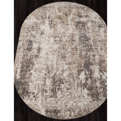 Ковер M031A - CREAM / WHITE - Овал - коллекция SIESTA