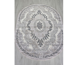 Ковер F290 - DARK GRAY - Овал - коллекция PALERMO