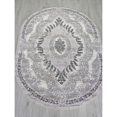 Ковер F290 - DARK GRAY - Овал - коллекция PALERMO