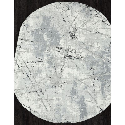 Ковер GL039G - GREY / GREY - Овал - коллекция NENSI