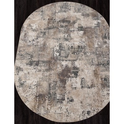 Ковер M032A - CREAM / TAUPE - Овал - коллекция SIESTA