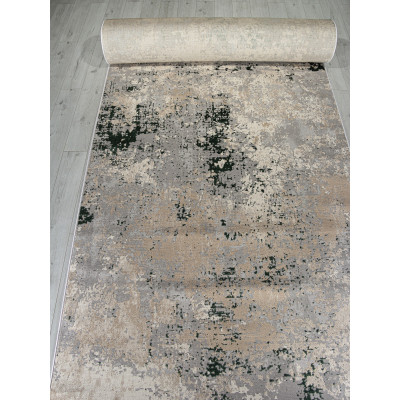 Ковер F163 - GRAY-GREEN - Дорожка - коллекция LIMAN