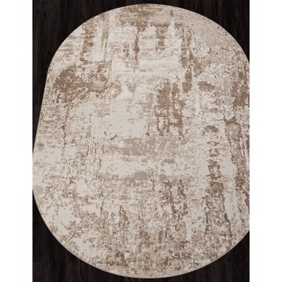 Ковер M027A - WHITE / BONE - Овал - коллекция SIESTA