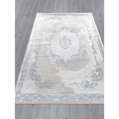 Ковер L278A - CREAM SHRINK / BLUE FDY - Прямоугольник - коллекция EFSAN