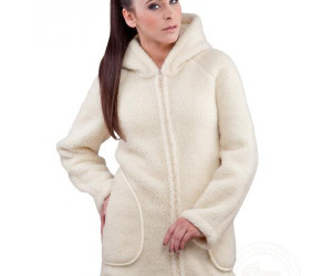 Пальто женское "Доти", белый 12400