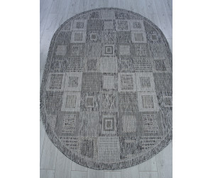 Ковер S138 - DARK GRAY - Овал - коллекция KAIR