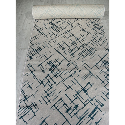 Ковер F164 - GRAY-D.BLUE - Дорожка - коллекция LIMAN