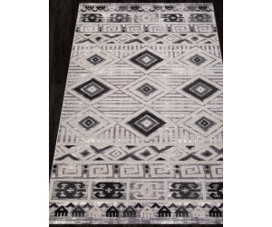 Ковер QP002 - WHITE / D.GRAY - Прямоугольник - коллекция ECLIPSE