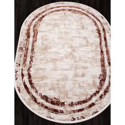 Ковер SI053K - BROWN / BROWN - Овал - коллекция LISSABON