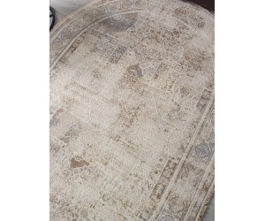 Ковер 35905Z - CREAM / CREAM - Овал - коллекция JASMINE