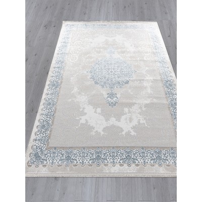 Ковер L270A - CREAM SHRINK / BLUE FDY - Прямоугольник - коллекция EFSAN