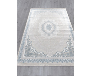 Ковер Q010A - CREAM SHRINK / BLUE FDY - Прямоугольник - коллекция EFSAN