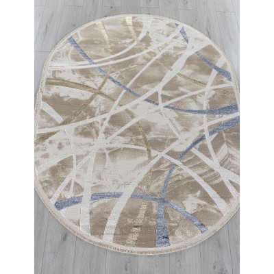 Ковер 27248A - CREAM / BEIGE - Овал - коллекция MOSSO