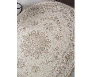 Ковер 35760Z - CREAM / CREAM - Овал - коллекция JASMINE