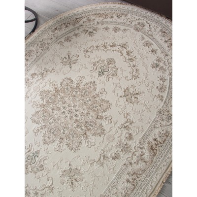 Ковер 35760Z - CREAM / CREAM - Овал - коллекция JASMINE