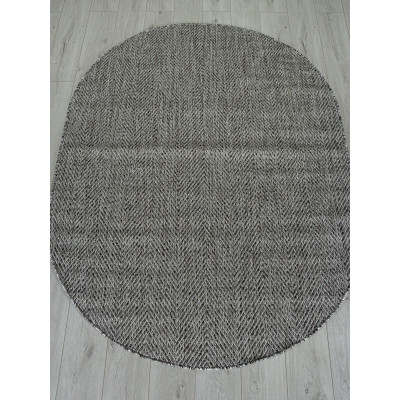 Ковер S156 - DARK GRAY - Овал - коллекция KAIR
