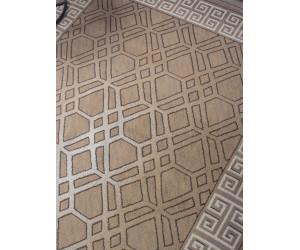 Ковер 06027A - BEIGE / DARK VIZON - Прямоугольник - коллекция PRAGA