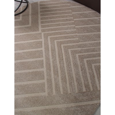 Ковер F438 - LIGHT BEIGE - Овал - коллекция DIOS