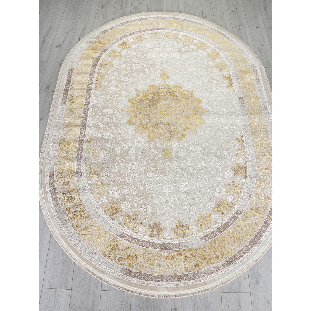 Ковер A064A - CREAM / GOLD FDY - Овал - коллекция ZARINA Ковер A064A - CREAM / GOLD FDY - Овал - коллекция ZARINA