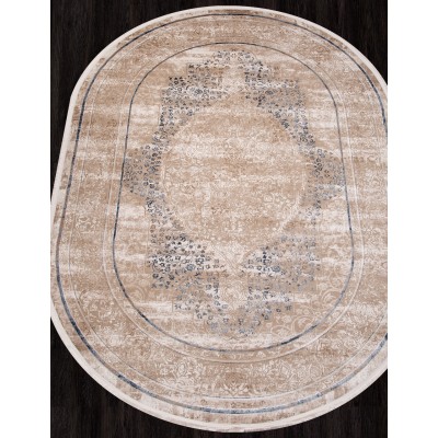 Ковер SI054A - BROWN / BROWN - Овал - коллекция LISSABON