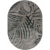 Ковер F479 - GRAY-GREEN - Овал - коллекция LIMAN