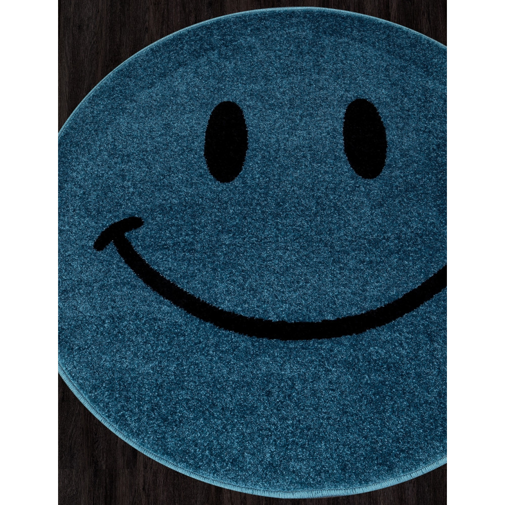 Ковер NC19 - BLUE - Круг - коллекция SMILE