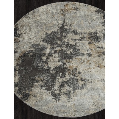 Ковер D742 - BEIGE-GRAY - Круг - коллекция SERENITY