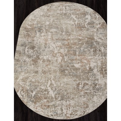 Ковер F445AF - BROWN / CREAM - Овал - коллекция AFINA