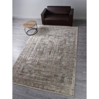 Ковер G078J2 - D.GREY / BEIGE - Прямоугольник - коллекция ROYAL