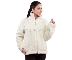Куртка из овечьей шерсти "Изабелла", белый