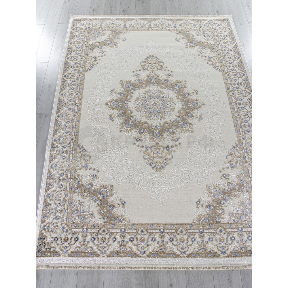 Ковер 27236A - CREAM / BLUE - Прямоугольник - коллекция ESSA Ковер 27236A - CREAM / BLUE - Прямоугольник - коллекция ESSA