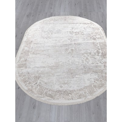 Ковер L252A - CREAM SHRINK / VIZON FDY - Овал - коллекция EFSAN